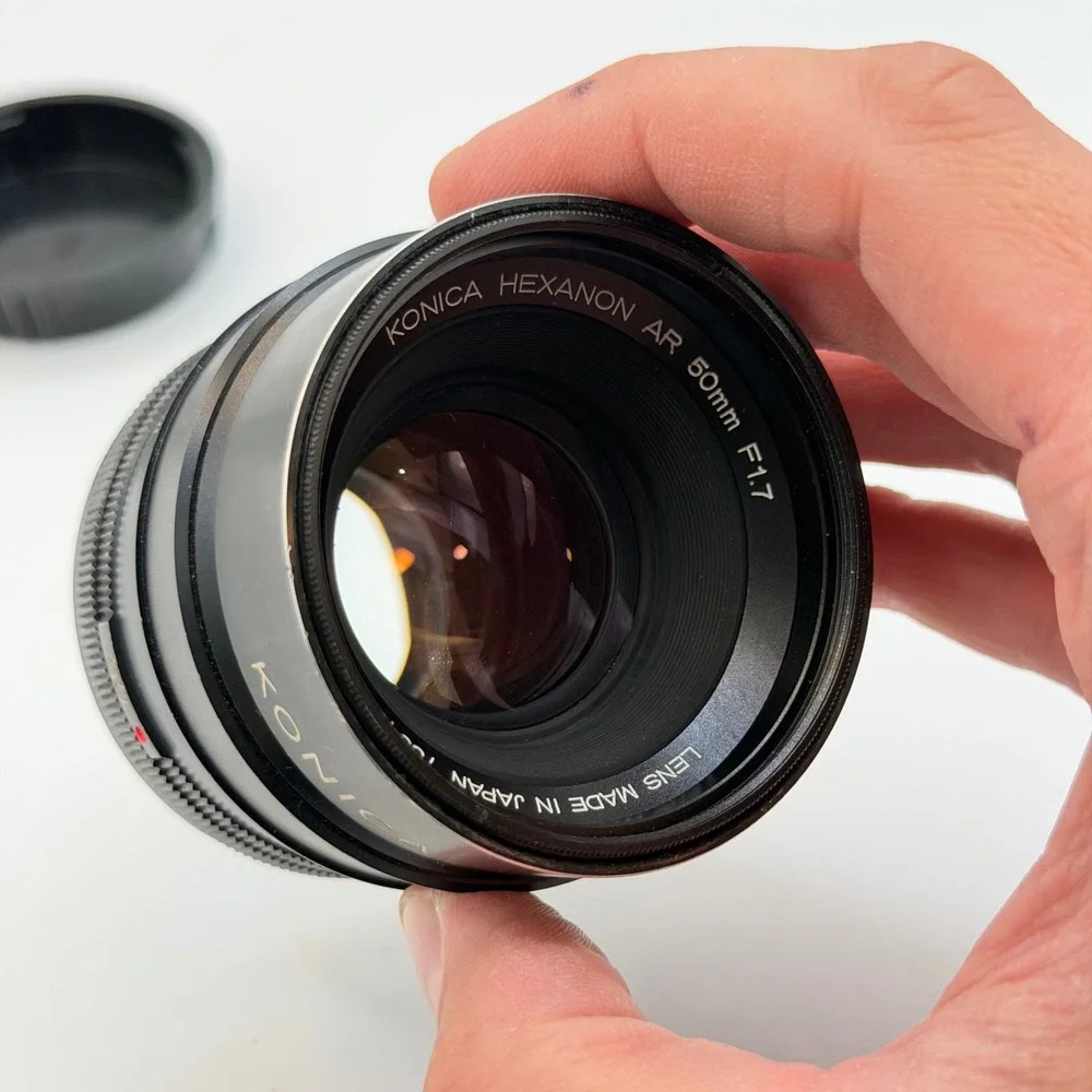 Konica Hexanon AR 50mm f1.7 Prime Lens Manual Focus Vintage Japan SLR Camera